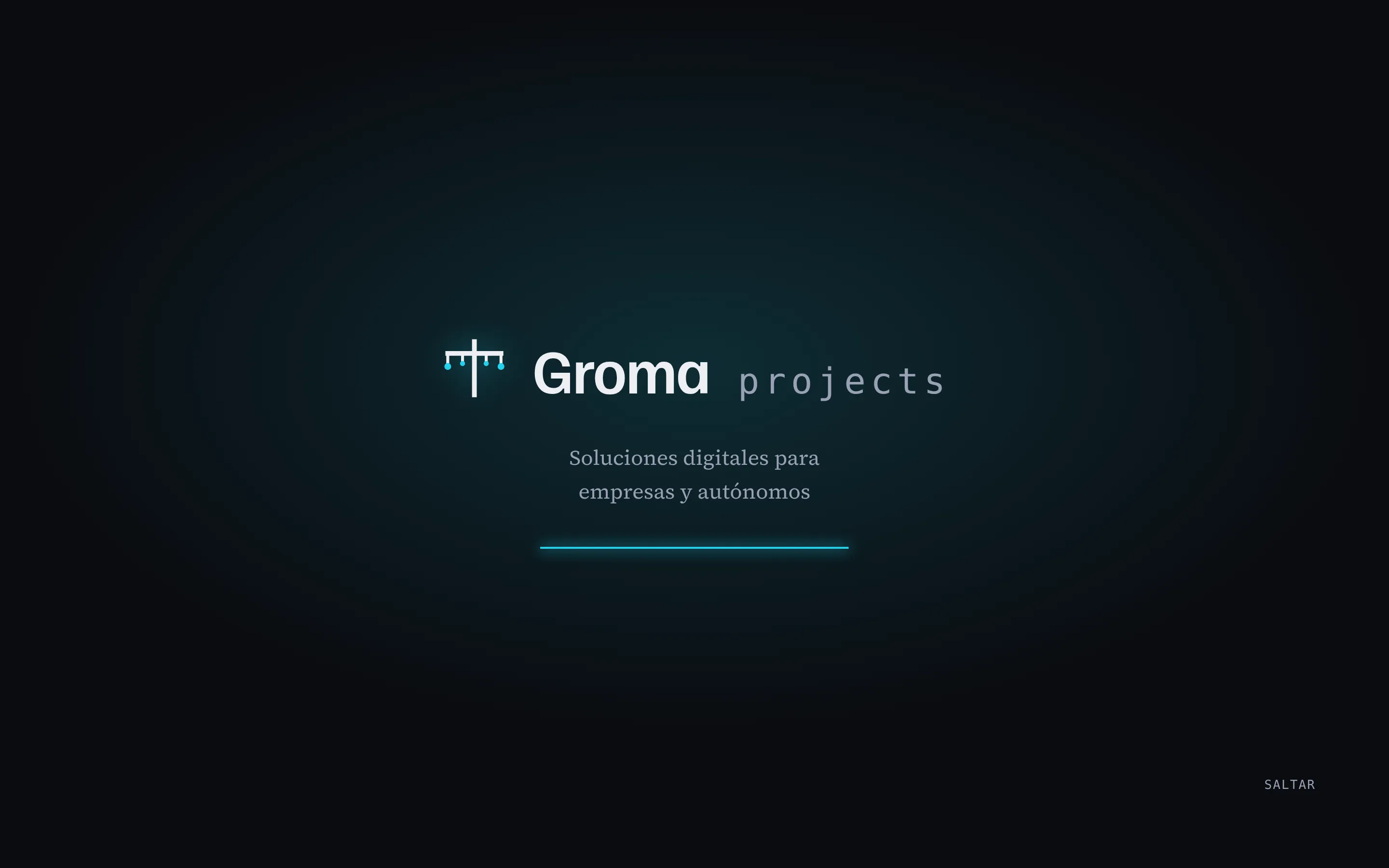 Apertura de la web de Groma